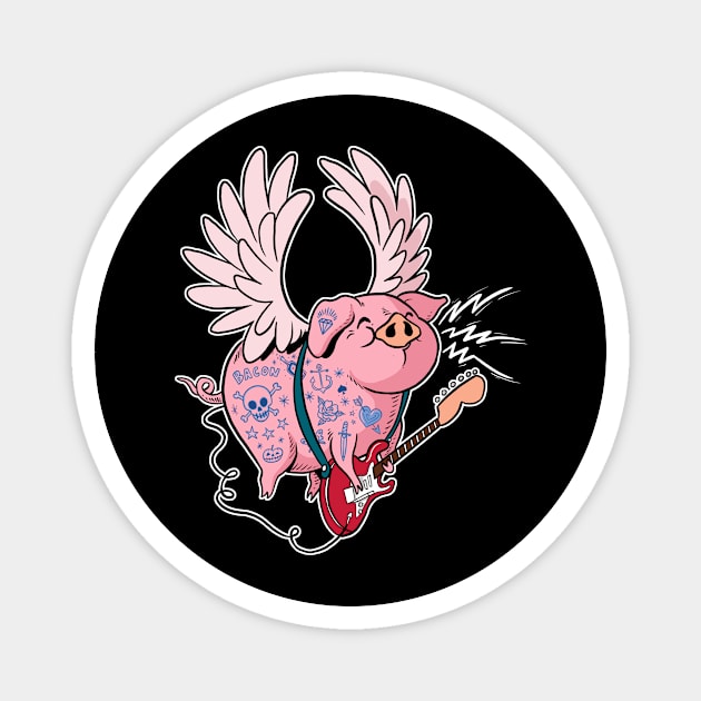 Pigs Rock! Magnet by RudeOne